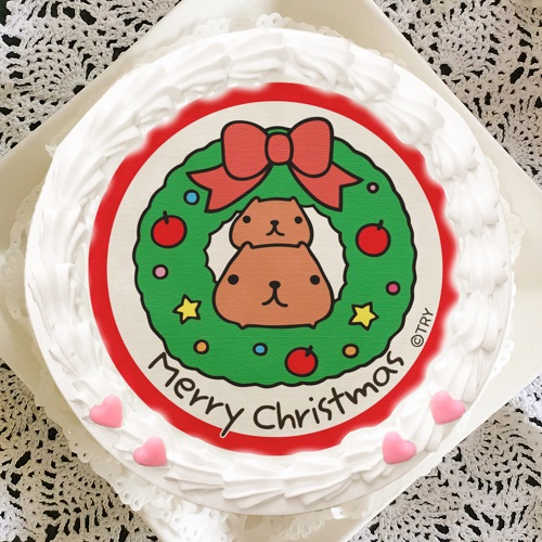 カピバラさん クリスマスプリケーキ18 11月下旬発売予定 お菓子 食品 グッズ カピバラさん