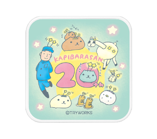 [カピバラさん20周年]USB/USB Type-C AC アダプタ　グリーン/ホワイト