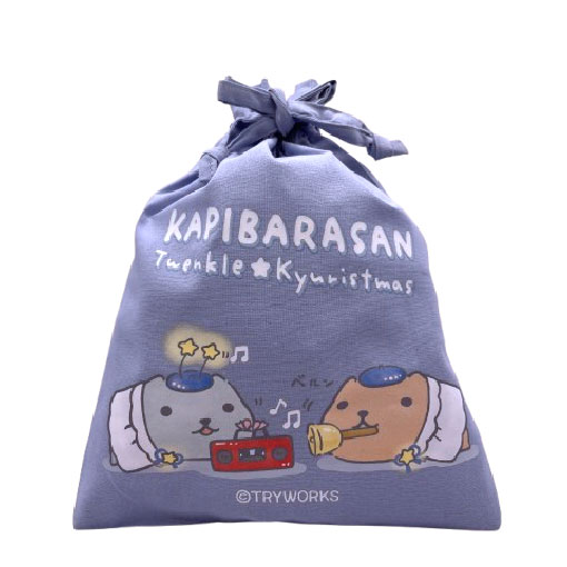 イベント限定・カピバラさん　とぅえんくるきゅりすます巾着