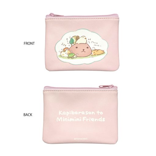 カピバラさん PUフラットポーチ2個セット みにみにふれんず